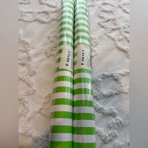 Ruspepa Wrapping Paper green and white stripe
